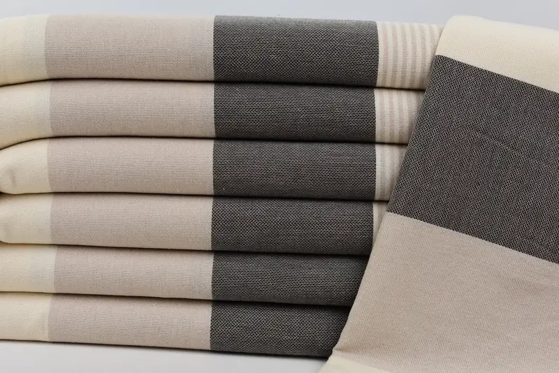 Quick-dry peshtemal, Bridal Shower Favors, Grandma Gift, Extra large Turkish bath towel, Pool Towels, Hammam towel, 68x40 Cotton Striped Towel - 2