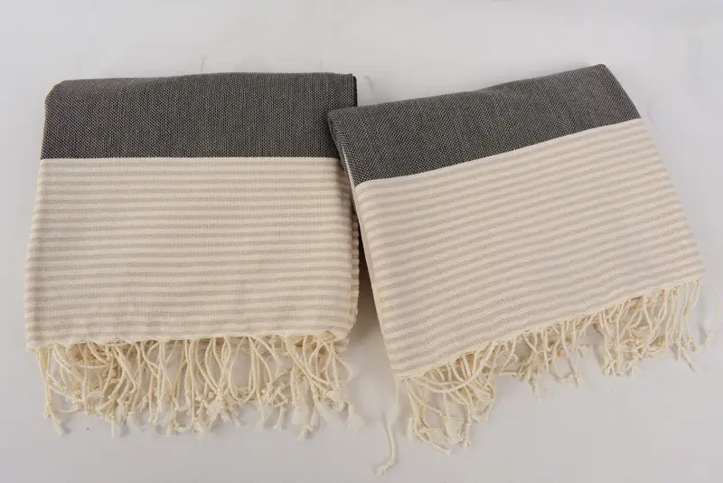Quick-dry peshtemal, Bridal Shower Favors, Grandma Gift, Extra large Turkish bath towel, Pool Towels, Hammam towel, 68x40 Cotton Striped Towel - 7