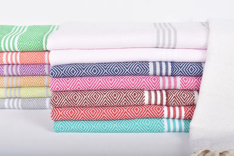 Wedding Favors, Small Bath Towels, Towel With Name, Baby Boy Gift, Organic Towel, Turkish Tea Towel, Guest Towel, 40x18 Cotton Diamond Towel - 1