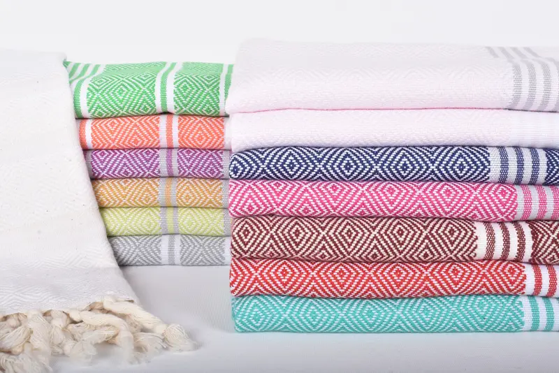 Wedding Favors, Small Bath Towels, Towel With Name, Baby Boy Gift, Organic Towel, Turkish Tea Towel, Guest Towel, 40x18 Cotton Diamond Towel - 2