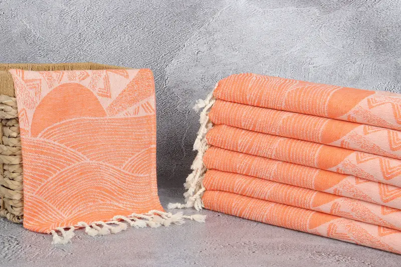 Bathroom Towels, Monogram Tea Towel, Monogram Turkish Bath Towel, 36x18 Cotton Striped Design Towel, Personalized Hand Towel, Monogram Kitchen Towel - 4