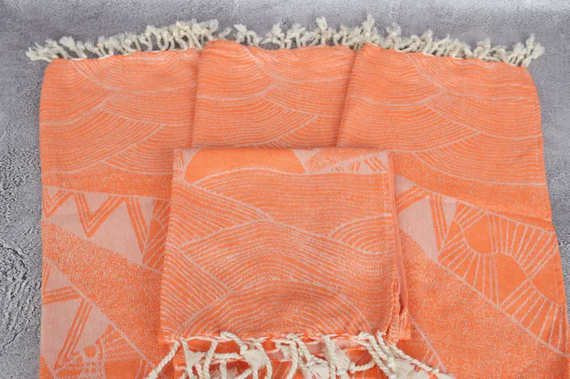 Bathroom Towels, Monogram Tea Towel, Monogram Turkish Bath Towel, 36x18 Cotton Striped Design Towel, Personalized Hand Towel, Monogram Kitchen Towel - 5