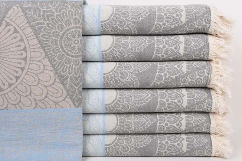 Decorative Towel, 70x40 Cotton Geometric Towel, Best Friend Gift, Miami Bachelorette Party Favors, Wedding Gift, Gift Towel, Bridesmaid Gift Towel - 1