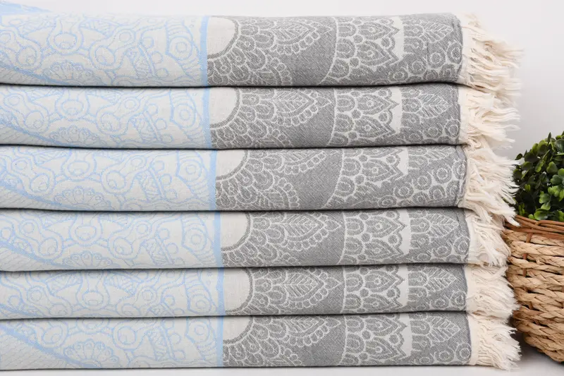 Decorative Towel, 70x40 Cotton Geometric Towel, Best Friend Gift, Miami Bachelorette Party Favors, Wedding Gift, Gift Towel, Bridesmaid Gift Towel - 3
