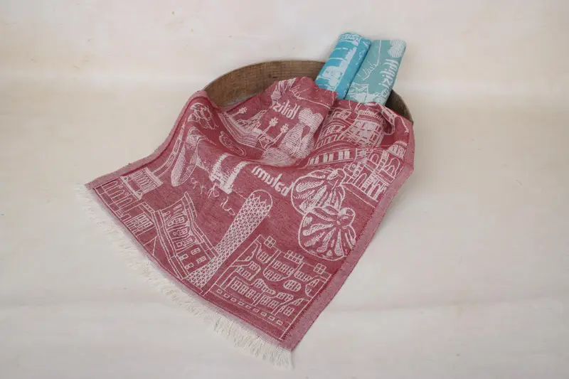 Idea del regalo del día de San Valentín, toallas de baño, favor de la fiesta de viaje de niñas, regalo de boda, toalla estampada de paisaje de algodón de 28x20, toalla de cocina monogram - 5