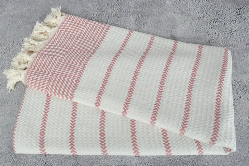 80x40 Cotton Diamond Towel, Bathroom Towel, Luxury towel, Beach Size Towel, Best Beach Towel, Personalized Beach Towel, Turkish bath towel for spa - 6