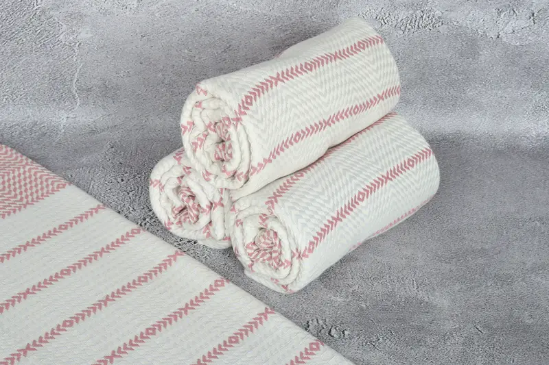 80x40 Cotton Diamond Towel, Bathroom Towel, Luxury towel, Beach Size Towel, Best Beach Towel, Personalized Beach Towel, Turkish bath towel for spa - 8