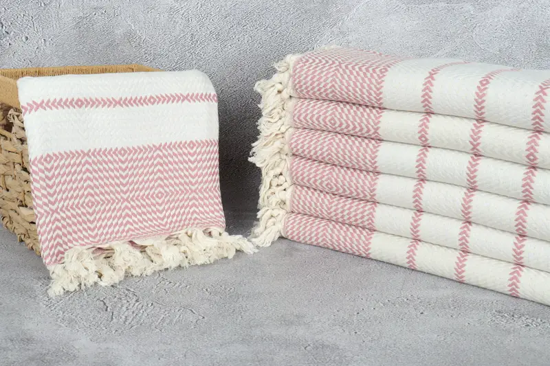 80x40 Cotton Diamond Towel, Bathroom Towel, Luxury towel, Beach Size Towel, Best Beach Towel, Personalized Beach Towel, Turkish bath towel for spa - 3
