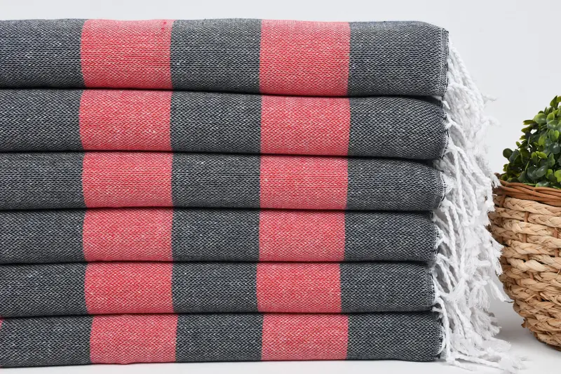 Quick-Dry Beach Towel, Handmade Gift, Wedding Anniversary Gift, Gym Towel, Beach towel, 70x40 Cotton Striped Towel, Bachelorette Party Gifts - 2