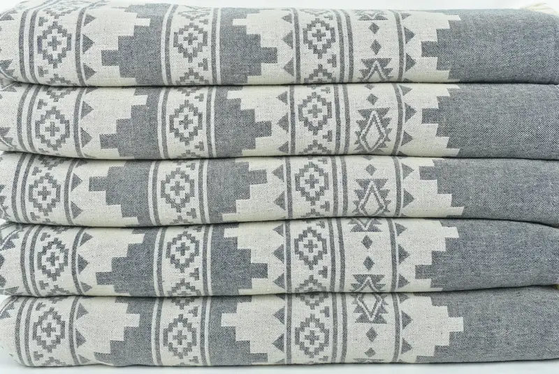 Throw Blanket, Custom Wedding Gifts, Personalized Blanket, Girl Trip Party Favor, Bridesmaid Gifts Personalized, 92x80 Cotton Kilim Towel - 3