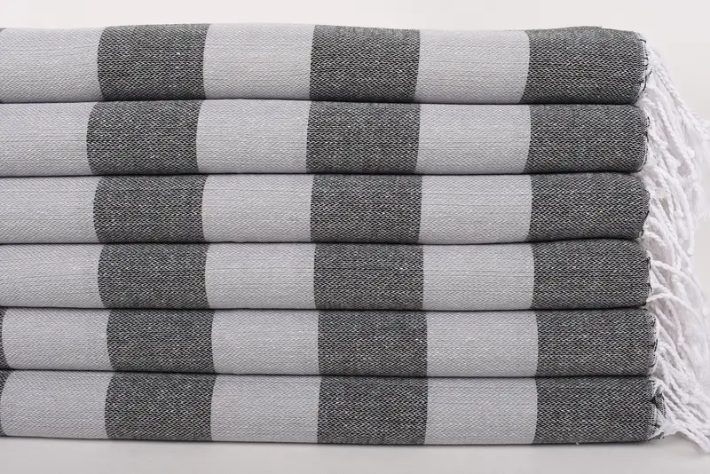 Turkish Towel Hand Towel, Personalized Kitchen Towel, 40x18 Cotton Striped Towel, Custom Gifts, Bridesmaid Gift, Monogrammed Hand Towel, Gym Towel - 3