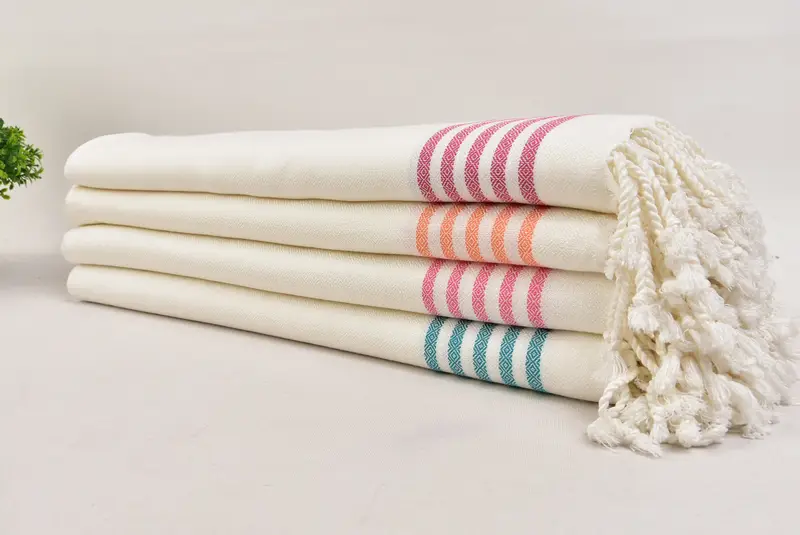 Wedding Favors, Guest Towel, 70x40 Cotton Striped Towel, Spooky Bachelorette Party Favors, Bridesmaid Gift, Luxury towel, Yoga Towel, Spa Gift - 3