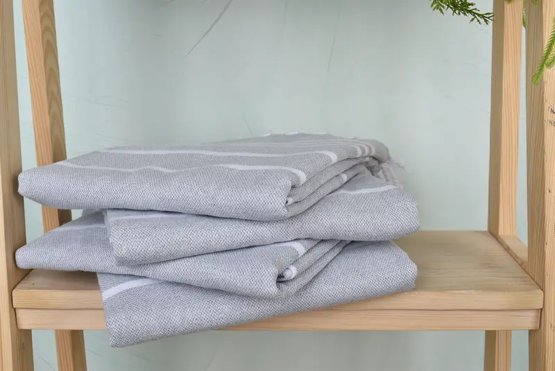 Organic Turkish towel, Gift For Boyfriend, 70x40 Cotton Striped Towel, Gift For Him, Monogram Turkish Bath Towel, Guest Towel, Gifts For Him - 7