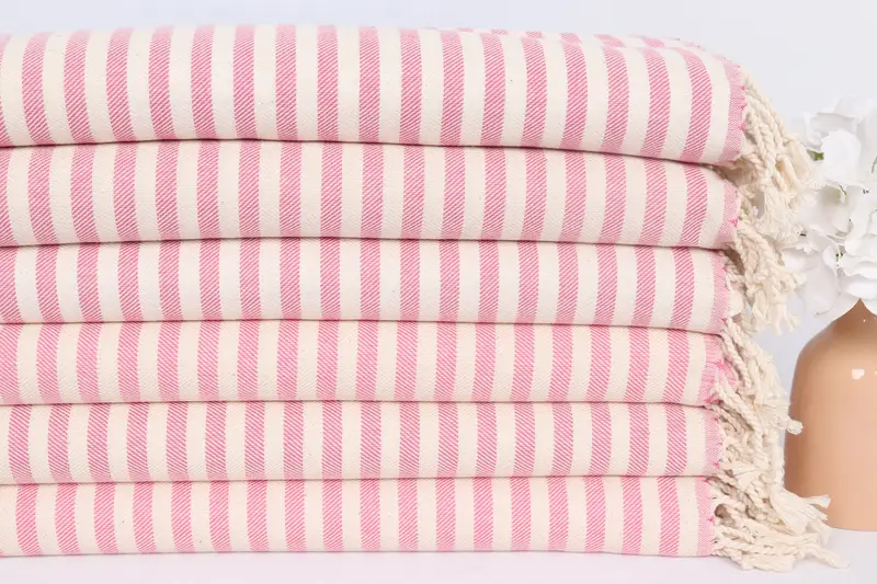 Gift For Her, Bridal Shower Gifts, 40x24 Cotton Striped Towel, Bridesmaid Gifts, Bathroom Towels, Turkish Tea Towel, Organic Towel, Holiday Towel - 3