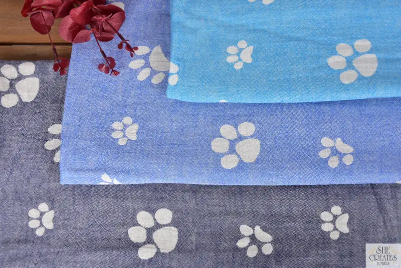 Guest Towel, Turkish Beach Towel Bulk, 70x36 Cotton Paw Design Towel, Embroidered Towel, Custom Wedding Gift, Best Beach Towel, Personalised Gift - 4