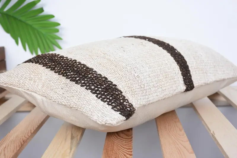 Shabby Chic Pillow, Antique Pillows, Square Throw Pillow Sham, 12x20 Beige Pillow, Pillow, Pillow for Sofa, Office Chair Cushion Case, Boho Pillow - 6