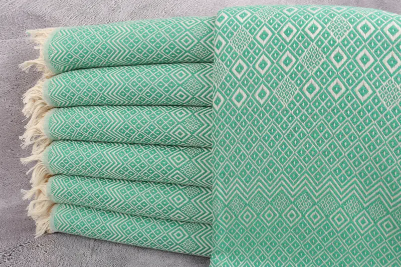 70x40 Cotton Diamond Towel, Bridal Shower Favors, Peshtemal Towel, Personalized Wedding Gift, Bachelor Towel, Xmas Gifts, Personalized Turkish Towel - 1
