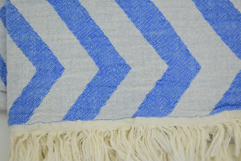 70x40 Cotton Zigzag Design Towel, Bachelorette Party Favors, Turkish bath towel for spa, Turkish beach towel, Customized Towels, Organic towel - 8