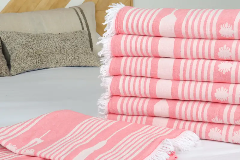 Wedding Favors, Couch Cover, Turkish Blanket, Turkish Cotton Blanket, Christmas Tablecloth, 84x60 Cotton Patterned Towel, Bedspread, Shower Curtain - 3