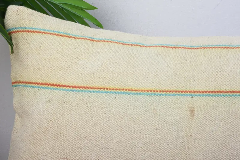 Accent Throw Pillow Cover, Art Deco Pillow, Couch Pillow, 12x20 Beige Cushion Cover, Turkish Pillow, Pillow Case, Gift Pillow, Pillow for Couch - 2