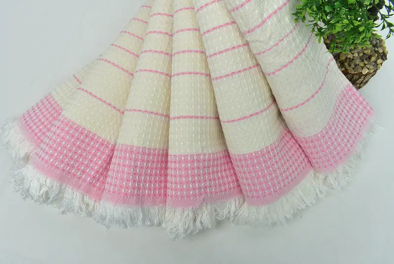 Wedding Towel, Organic towel, Wedding Shower Gift, Turkish Towel USA, 70x40 Cotton Waffle Towel, Bridesmaid Gift, Bachelorette Favors Beach - 4