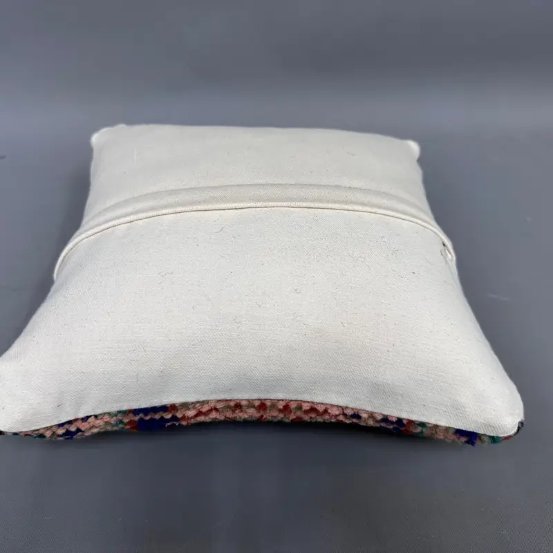 Gift Pillow, 12x12 Blue Pillow Cover, Personalized Gift Pillow Pillow, Authentic Cushion, Cushion Case, Kilim Pillow Cover, Kilim Pillow - 7