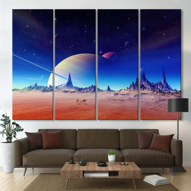 Planets Canvas Decor, Space Wall Art Canvas, Saturn Canvas Print, Saturn Wall Decor, Canvas Painting, Poster Worlds Wall Art, Street Art, - 2