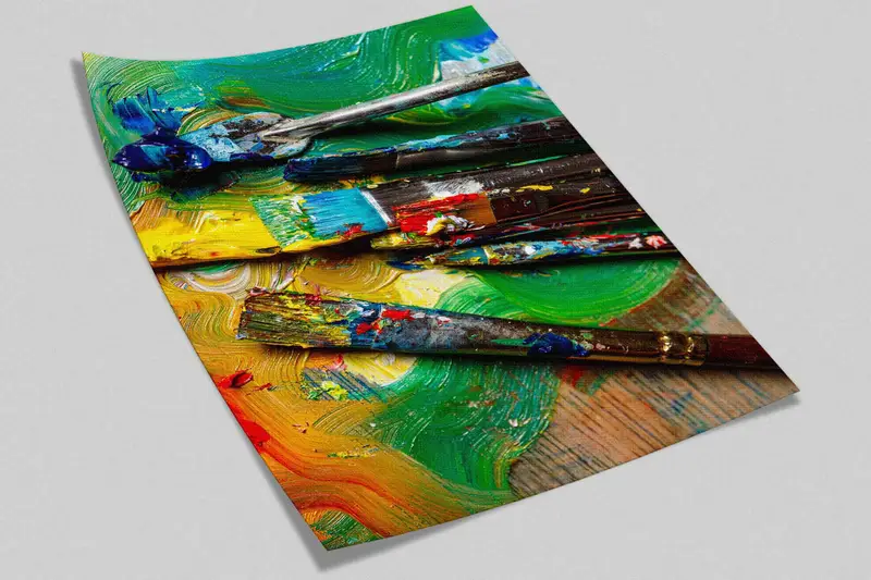 Paint Wall Stickers, Vinyl Wallpaper, Oil Wall Paper, Colorful Brush Stroke Wall Paper, Wallpaper Mural Art, Modern Wall Art, 3D Wall Art, - 4
