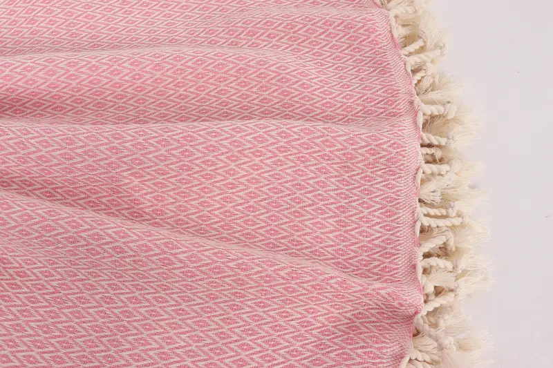 Custom Wedding Gifts, Bachelorette Party Items, Housewarming Gift, Custom Gifts, Turkish Towel Blanket, 96x80 Cotton Diamond Towel, Woven Blanket - 8