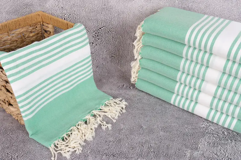 Organic towel, Handwoven organic Turkish towel for spa, Soft towel, Wedding Gift Ideas, Custom Beach Towel, Eco-Friendly Turkish Towel, Yoga Towel - 3