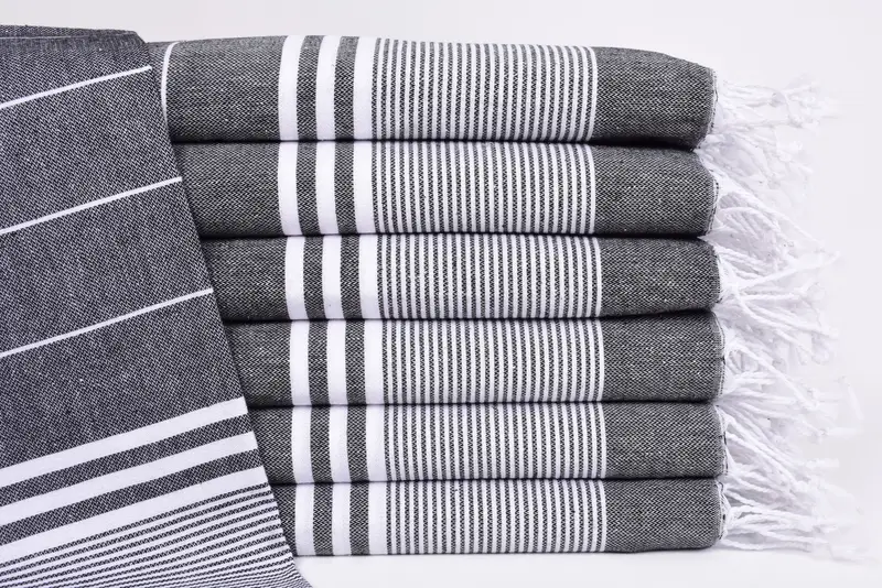 Spa Towel, 40x24 Cotton Striped Towel, Turkish Hand Towel, Towel With Name, Small Bath Towels, Spa Gift, Wedding Hand Made Gift, Monogram Hand Towel - 1