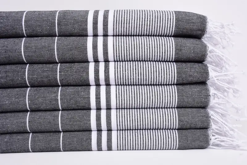 Spa Towel, 40x24 Cotton Striped Towel, Turkish Hand Towel, Towel With Name, Small Bath Towels, Spa Gift, Wedding Hand Made Gift, Monogram Hand Towel - 3