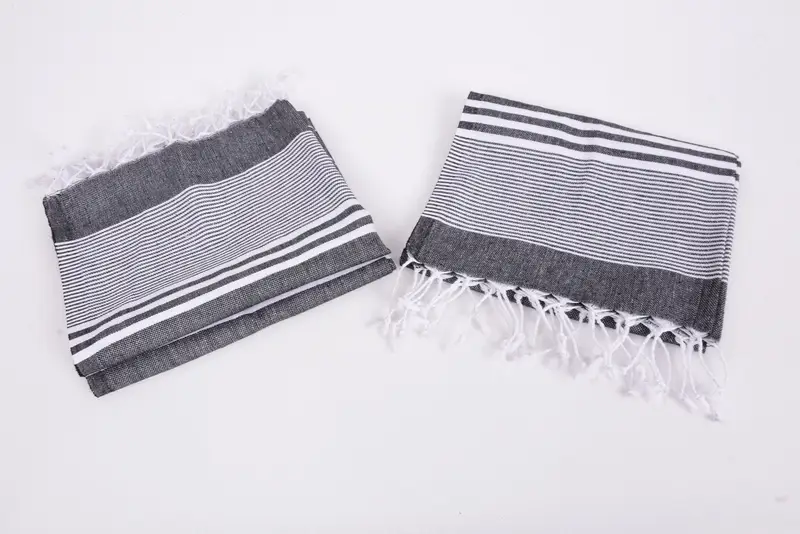 Spa Towel, 40x24 Cotton Striped Towel, Turkish Hand Towel, Towel With Name, Small Bath Towels, Spa Gift, Wedding Hand Made Gift, Monogram Hand Towel - 8