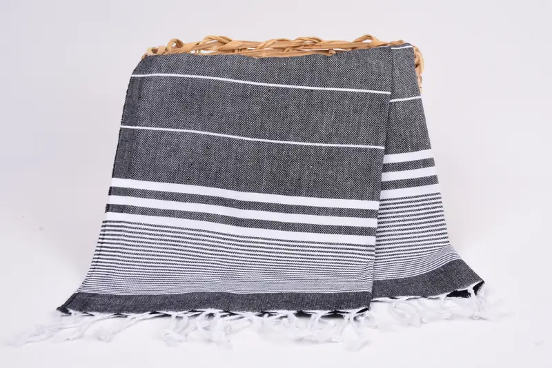 Spa Towel, 40x24 Cotton Striped Towel, Turkish Hand Towel, Towel With Name, Small Bath Towels, Spa Gift, Wedding Hand Made Gift, Monogram Hand Towel - 5