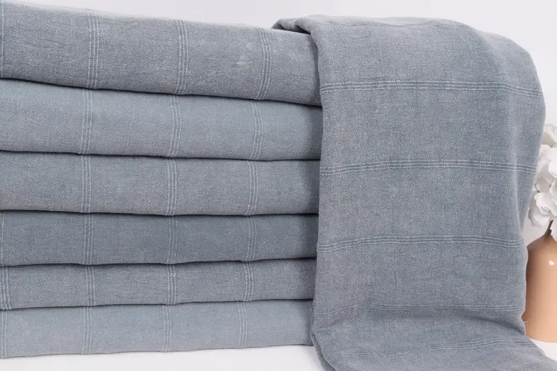 Personalized Blanket, Shower Curtain, 92x70 Cotton Stonewashed Towel, Personalized Gifts, Gift For The Home Decor, Wedding For Favor, Woven Blanket - 2