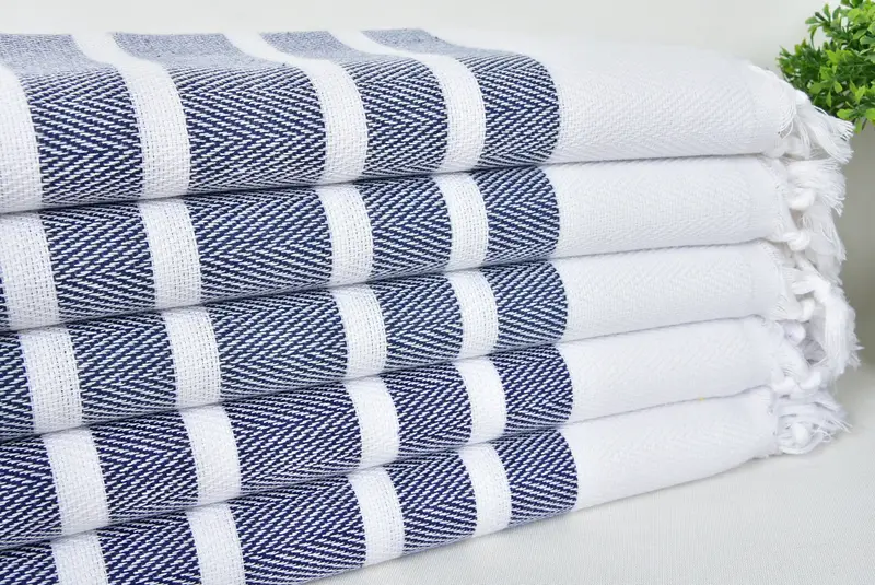 Personalized Wedding Gift For Couple, Spa Gift Towel, 70x40 Cotton Herringbone Towel, Wedding Favors, Lightweight Turkish towel, Beach towel - 3