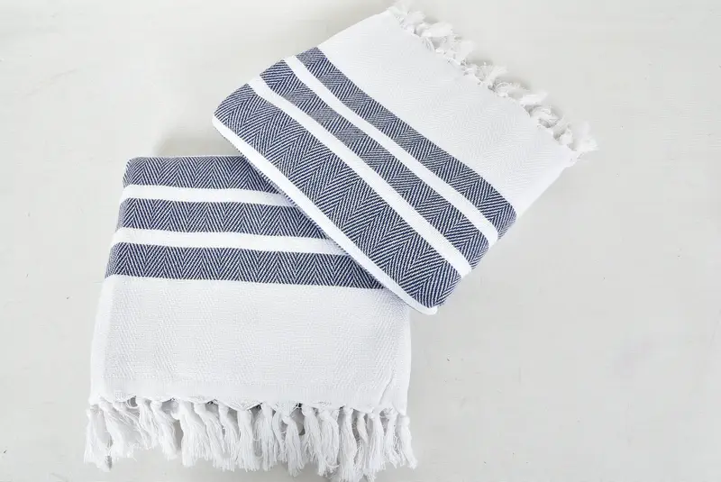 Personalized Wedding Gift For Couple, Spa Gift Towel, 70x40 Cotton Herringbone Towel, Wedding Favors, Lightweight Turkish towel, Beach towel - 6