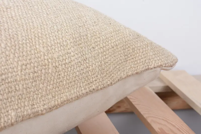 Outdoor Bolster Pillow, Cushion Cover, Retro Throw Cushion, Kilim Pillow, Antique Pillows, Pillow for Sofa, 12x24 Beige Cushion Case - 7