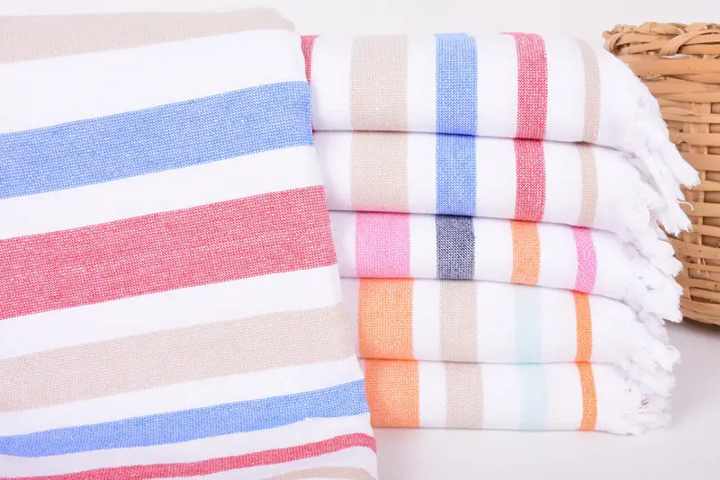 Bachelorette Party Favors, Gift For Bride, Bridesmaid Gift Towel, Turkish towel, 68x36 Cotton Striped Terry Towel, Travel Towel, Custom Name Towel - 1