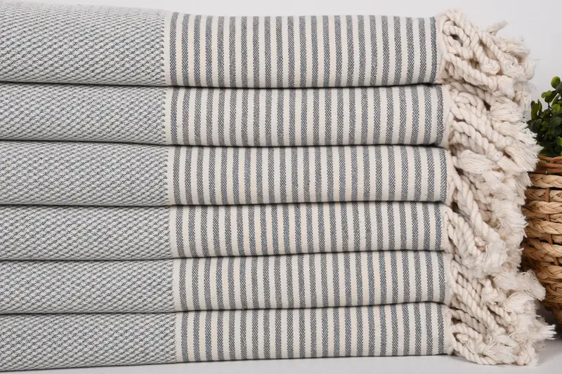 Turkish Towel USA, 70x36 Cotton Striped Towel, Best Friend Gift Ideas, Yoga Towel, Custom Towel, Personalized Beach Towel, Friends Beach Towel - 2