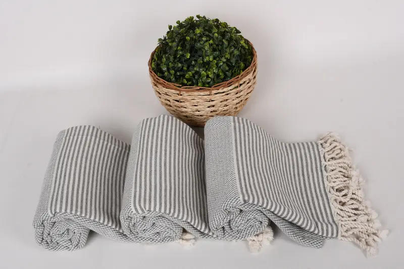 Turkish Towel USA, 70x36 Cotton Striped Towel, Best Friend Gift Ideas, Yoga Towel, Custom Towel, Personalized Beach Towel, Friends Beach Towel - 8