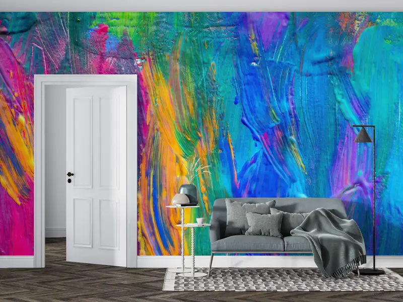 Abstract Paper Art, Wall Art Decor, Colorful Wallpaper, Color Digital Paper, Wallpaper Art, Modern Wall Print, Wallpaper Border, - 5