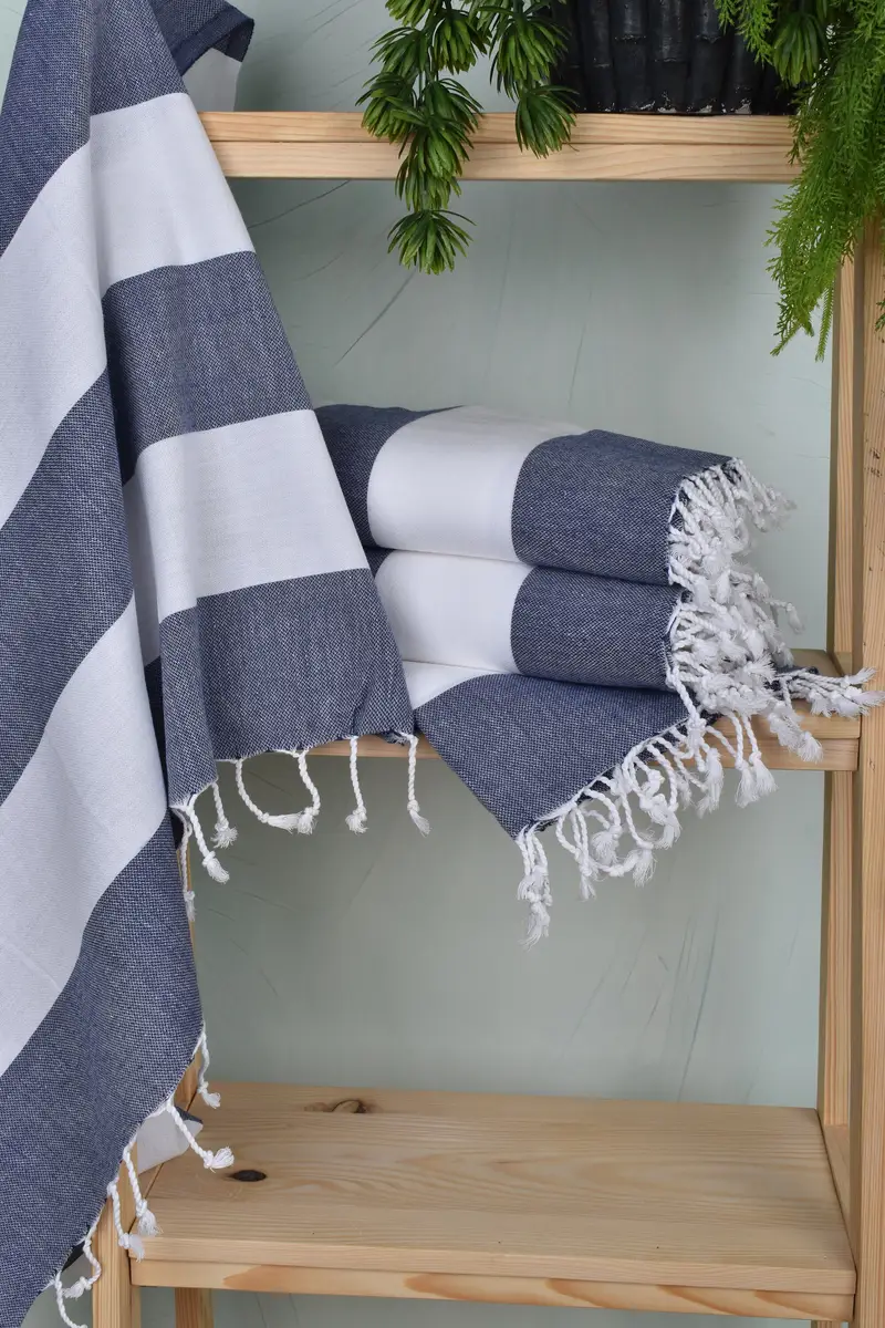 Handmade Gift, 40x24 Cotton Striped Towel, Personalized Hand Towel, Turkish Hand Towel, Wedding Favors, Welcome Wedding Gift, Gift For Him - 6