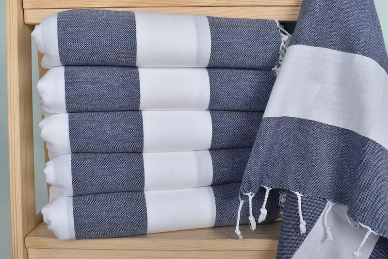 Handmade Gift, 40x24 Cotton Striped Towel, Personalized Hand Towel, Turkish Hand Towel, Wedding Favors, Welcome Wedding Gift, Gift For Him - 2