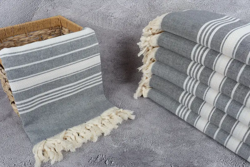 Gift For Boyfriend, Best spa Turkish towel for luxury home decor, Cotton towel, 70x40 Cotton Herringbone Towel, Gift For Her, Handmade Gift - 3