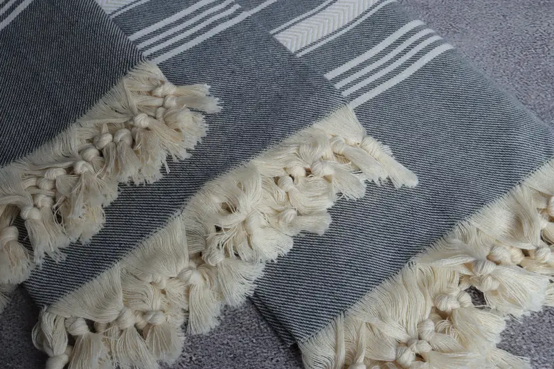 Gift For Boyfriend, Best spa Turkish towel for luxury home decor, Cotton towel, 70x40 Cotton Herringbone Towel, Gift For Her, Handmade Gift - 5