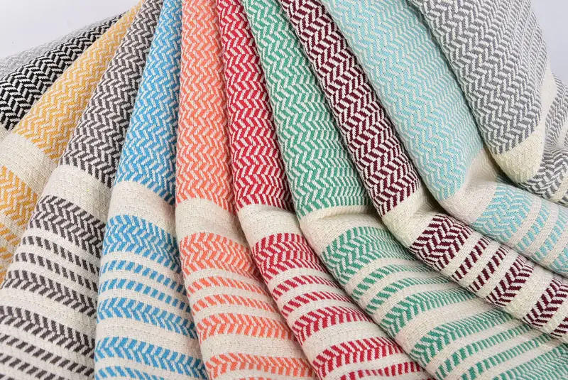 Türkisches Handtuch, 40x18 Baumwollstreifenhandtuch, Geschenk für Kollegen, Freund Geschenk, Hochzeitstag Geschenk, Hochzeitsgeschenk, Badezimmertücher - 5