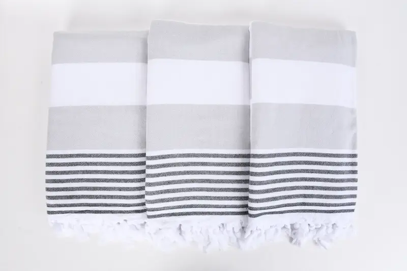Boyfriend Christmas Gift, Large Turkish Towel, Turkish Towel Bulk, Bachelorette Party Gifts, 68x36 Cotton Striped Terry Towel, Quick-dry peshtemal - 8