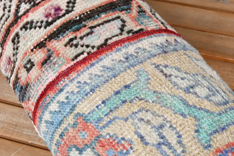 Outdoor Cushion Case, Kilim Pillow, Vintage Pillow, Ikat Cushion Cover, Pillow Cover, 12x36 Beige Cushion Cover, Kilim Cushion Sham - 5
