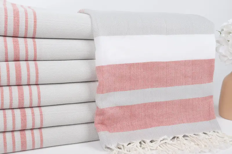 Spa Towel, Bridal Shower Favors, Monogrammed Beach Towel, Bridesmaid Gifts, Birthday Gift, 70x40 Cotton Striped Towel, Bachelorette Party Gifts - 2